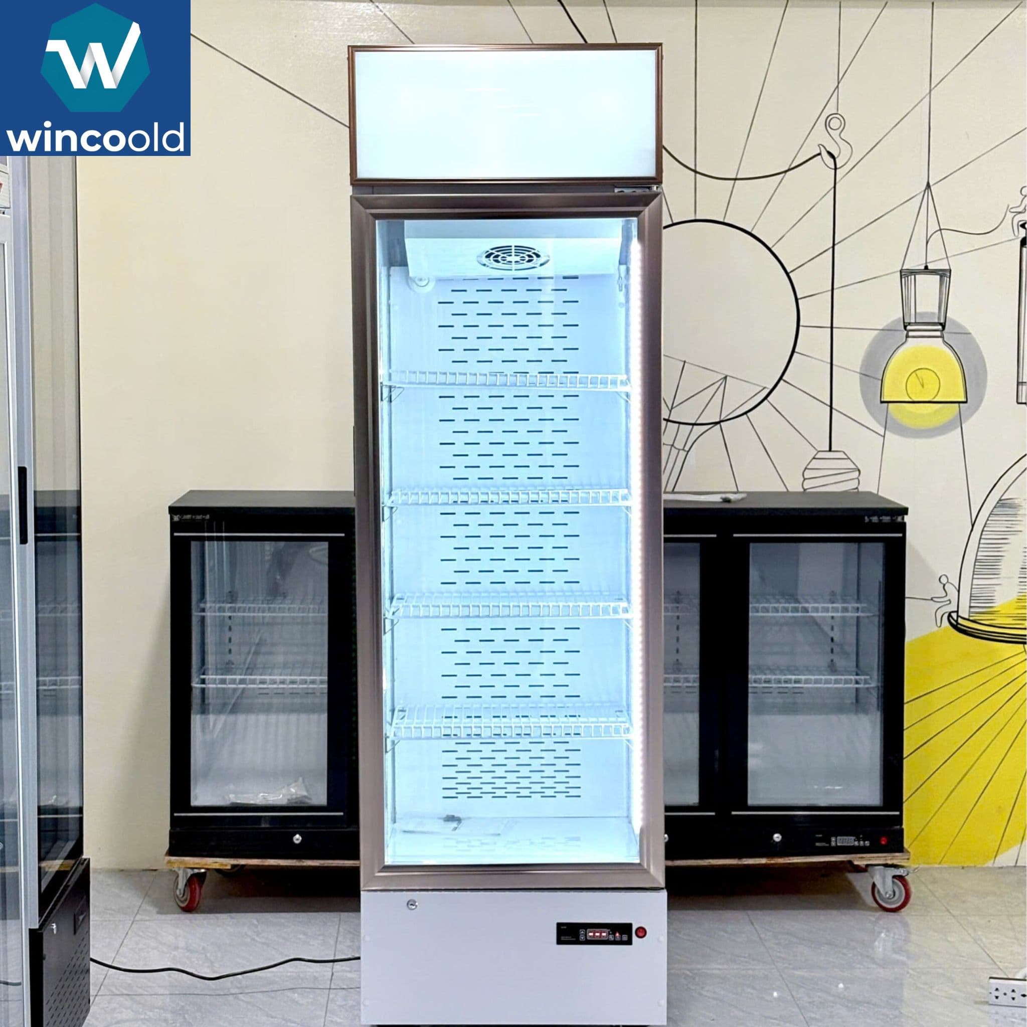 Tủ mát 1 cánh (Trắng) – LC-328F – 400L - Tủ Đông – Tủ Mát Wincoold chính hãng