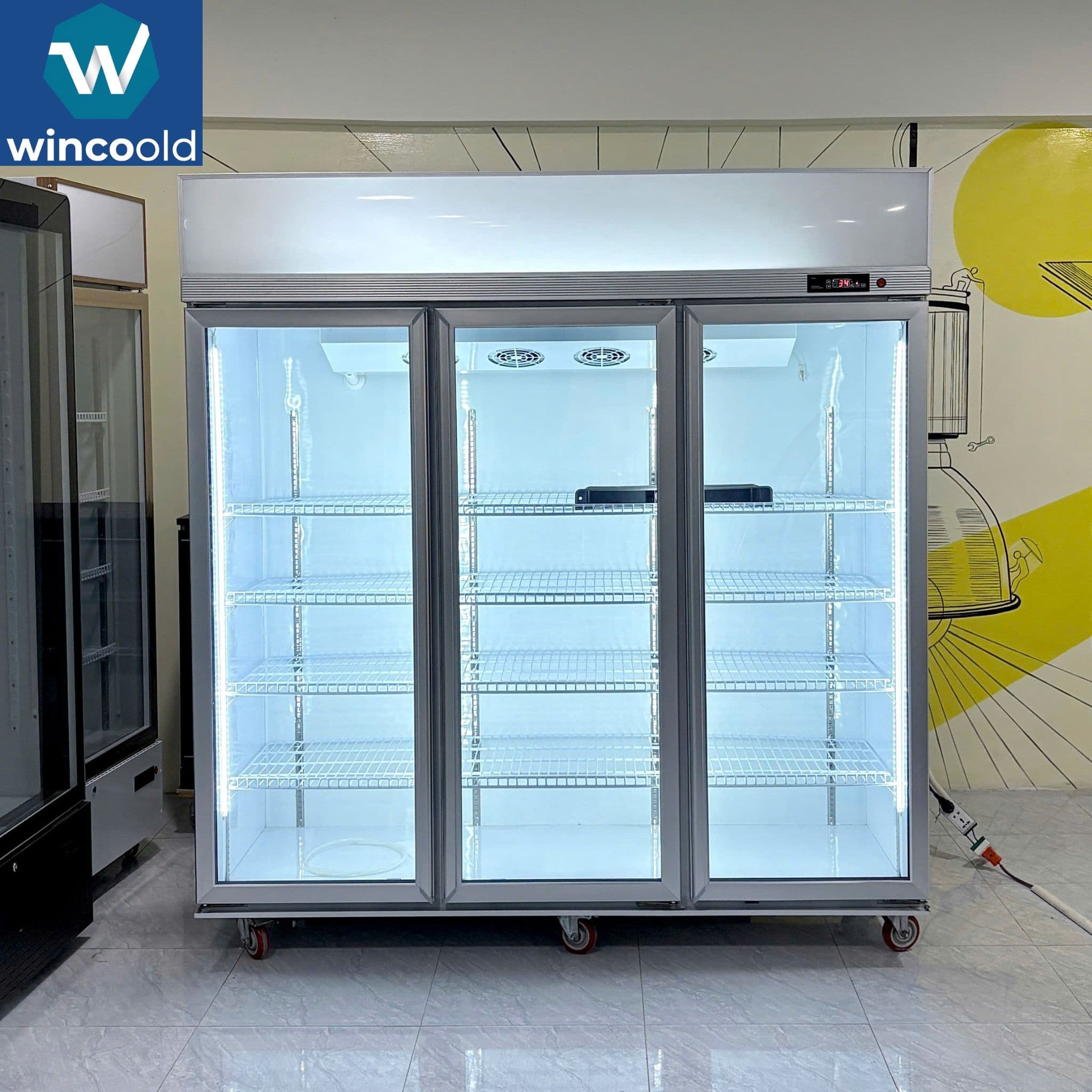 Tủ mát 3 cánh – LS-1200F – 1600L - Tủ Đông – Tủ Mát Wincoold chính hãng