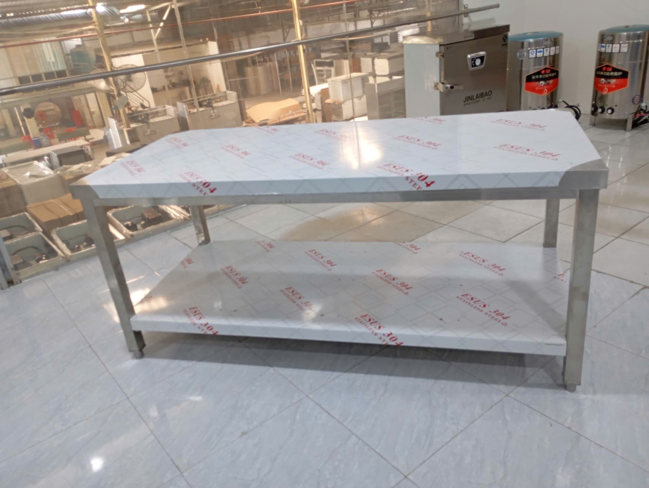 bàn inox 2 tầng 1m5 - Thiết Bị Bếp Wincoold