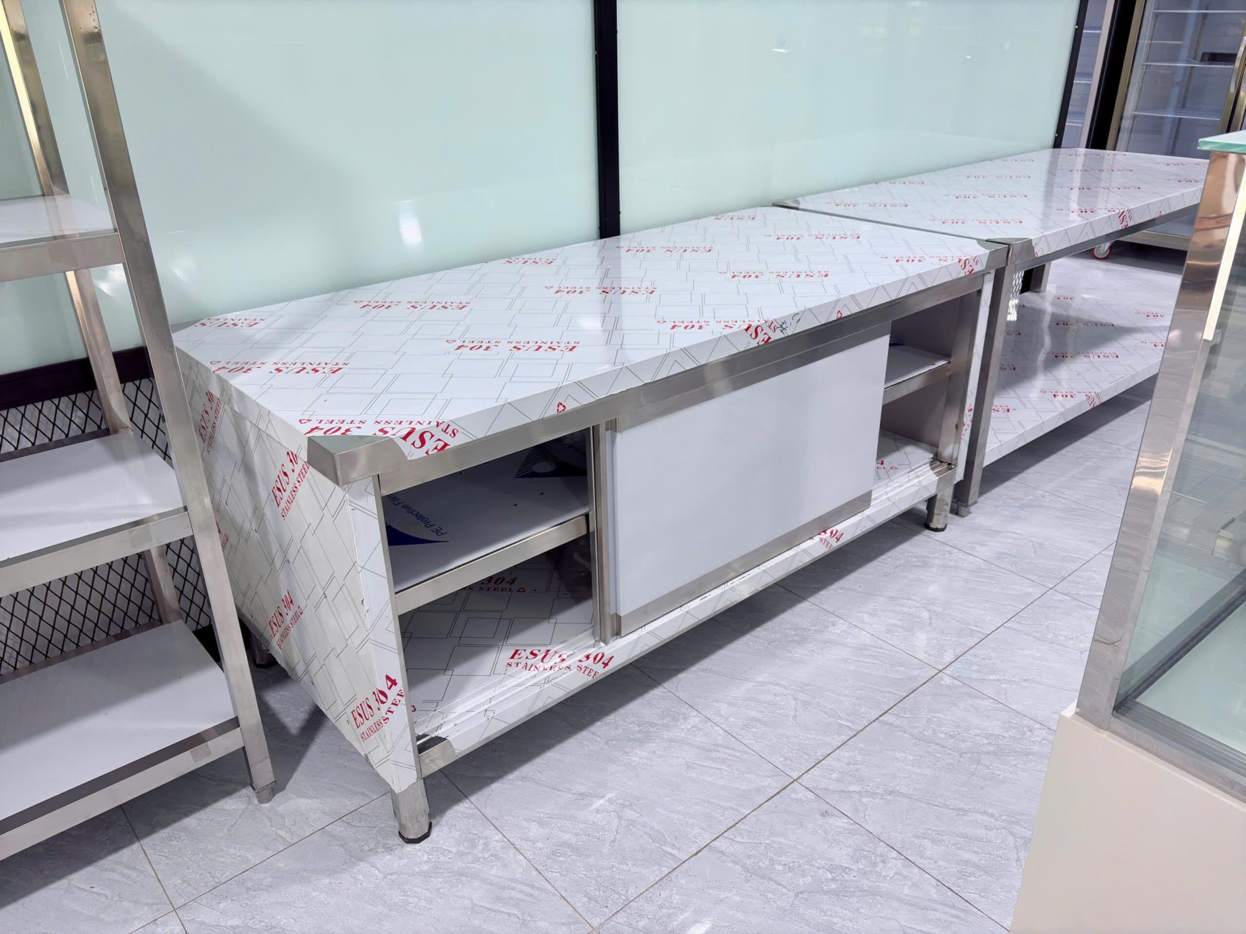 tủ bàn inox 2 của lùa - Thiết Bị Bếp Wincoold